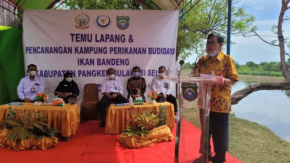 KKP Canangkan Kampung Perikanan Budidaya Bandeng 2022 Di Kab.Pangkep