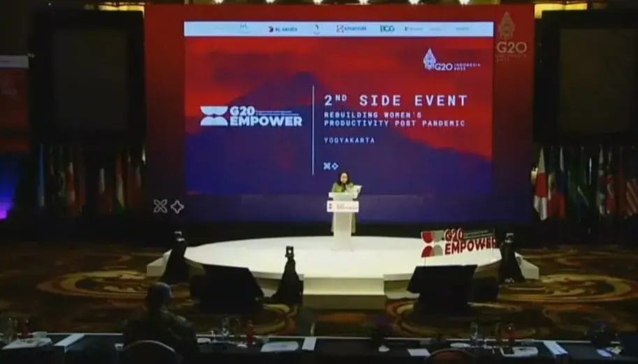 Plenary Meeting G20 EMPOWER : UMKM Perempuan Penggerak Pertumbuhan Ekonomi