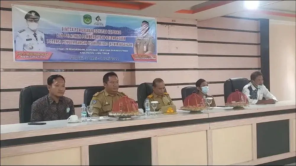 DisdagKop UKM dan Perindustrian Luwu Timur Pacu Kapasitas Koperasi dan UMKM