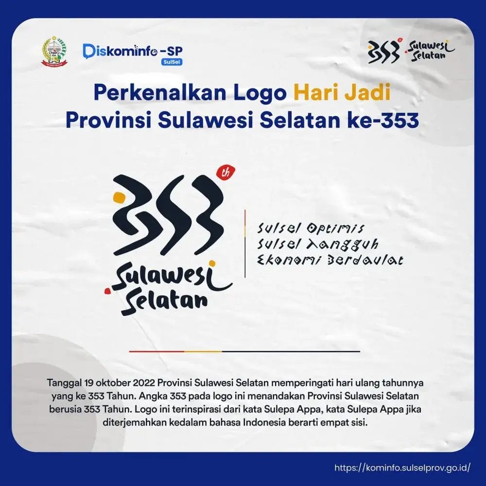 Peringatan Hari Jadi Ke-353 Sulawesi Selatan, Begini Sejarah Ringkasnya