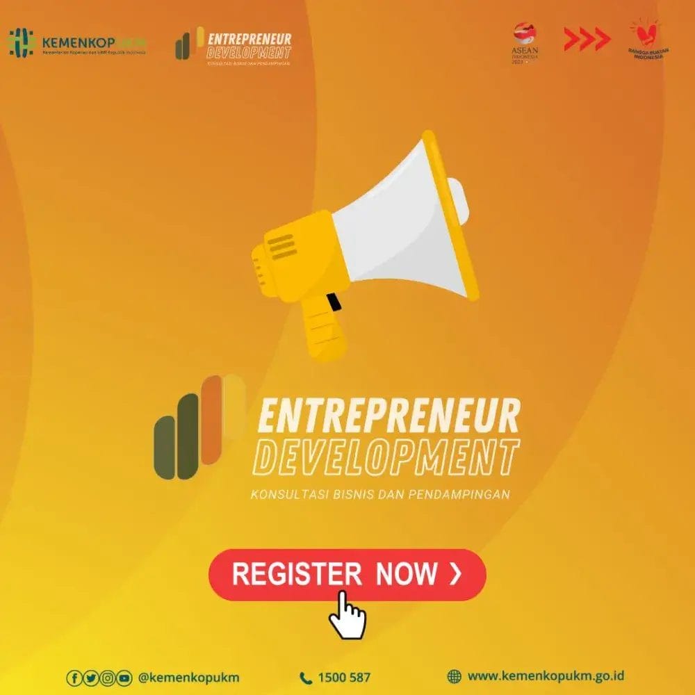 Pacu Rasio Kewirausahaan, KemenKopUKM Gelar Kegiatan Entrepreneur Development 2023