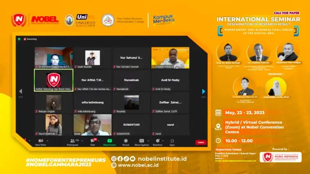 Seminar Internasional ITB Nobel Hadirkan Pembicara Dari 4 Negara