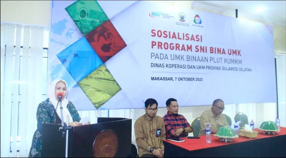 BSN Gelar Sosialisasi Program SNI bina UMK Pada UMK Binaan PLUT Sulsel