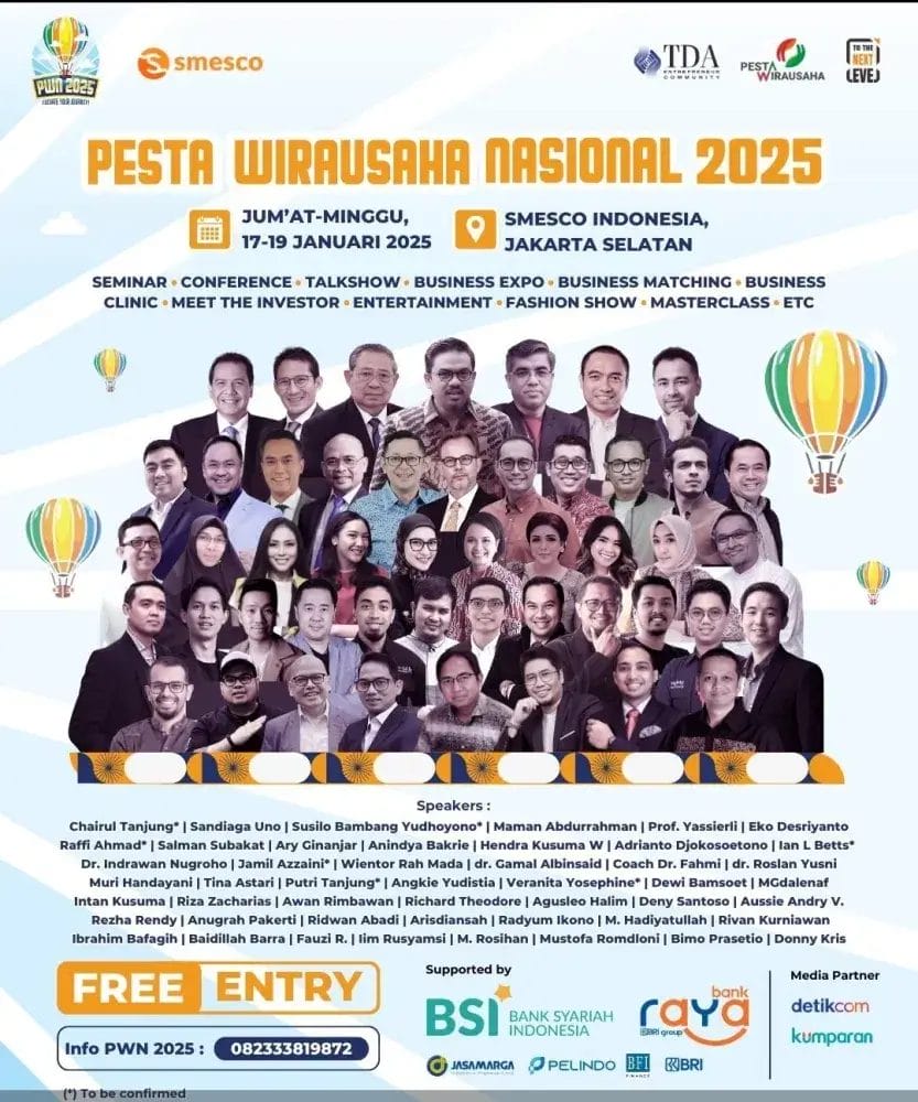 Resmi Dibuka, Pesta Wirausaha Nasional 2025 Jadi Ajang Inspirasi dan Kolaborasi Bisnis Terbesar